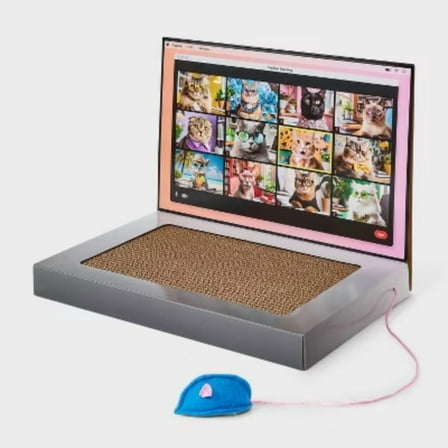 Laptop Novelty Cat Scratcher - Silver