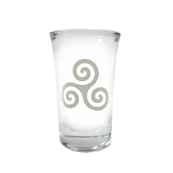 Lyoncraft SHTK01 1.5 oz Triskelion Engraved Shot Glass