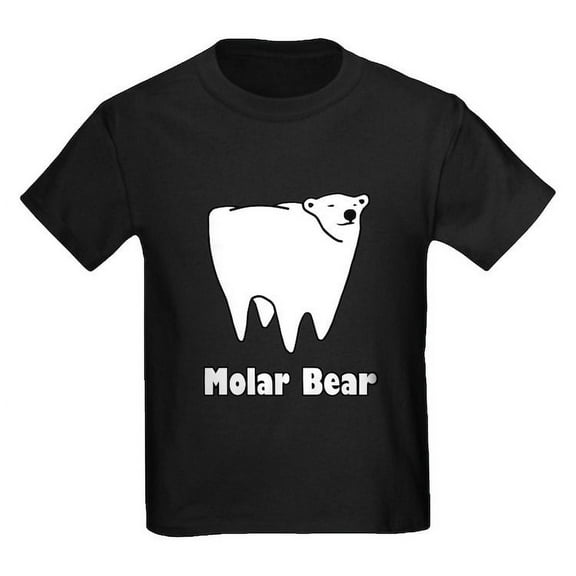 CafePress - Molar Bear Polar Tooth Bear T Shirt - Dark T-Shirt Kids XS-XL