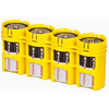 Storacell SLD4ORG by Powerpax SlimLine D Battery Caddy, Orange, Holds 4 Batteries
