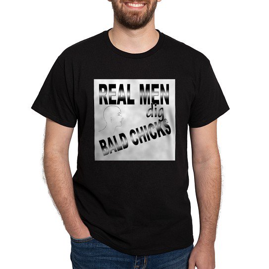 CafePress - Real Men Dig Bald Chicks T Shirt - Men's Classic Cotton T-Shirts