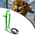 thumbnail image 1 of DYNWAVECA Horse Bridle with Rein Halter Headcollar Leadrope Horse Riding Rope Poll Strap for Lesson Course Path Dressage Arena Training 135mm, 1 of 10