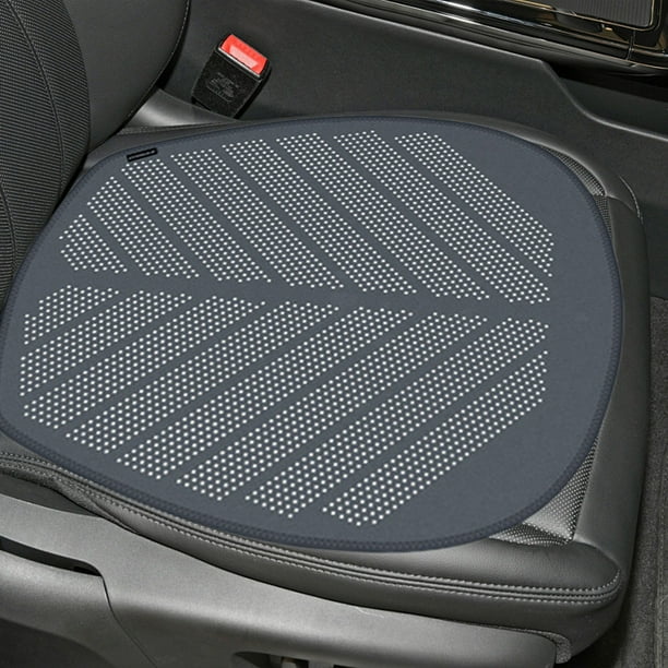 Cojín para asiento de coche, funda de cojín para asiento de coche, cojín de terciopelo de cuero transpirable, paquete de medio