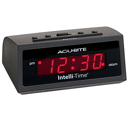 AcuRite AcuRite 13002 Intelli-Time Digital Alarm Clock Battery Travel Alarm TESTED 