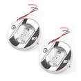 thumbnail image 4 of 2PCS LED Marine Boat Yacht Transom Chrome Anchor Stern Light Round 2835-SMD 12V, 4 of 11