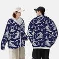thumbnail image 4 of Gaeub Abstract Skiing Men's and Women's UPF 50+ Long-Sleeved Sun Protection Clothing, Fishing Shirt Long Sleeve Zip-Large, 4 of 7