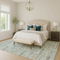 thumbnail image 6 of Addison Rugs Chantille Indoor/Outdoor Contemporary Abstract Teal Machine Washable Rectangle Rug, 9' x 12', 6 of 8