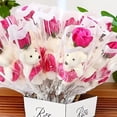 thumbnail image 2 of Juego de 8 románticos ramos de rosas artificiales con osito de peluche | Rosas brillantes, ideales for San Valentín, Bodas, Cumpleaños, Decoración del hogar y Navidad., 2 of 2