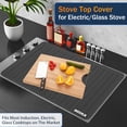 thumbnail image 4 of Hltser Stove Top Cover for Electric Stove  28x20'' Heart Resistant Silicone Stove Top Cover Protector  Anti-Scratch Cooktop Induction Mat Dish Drying Mat for RV Cooktop Kitchen Co, 4 of 8