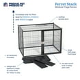 thumbnail image 3 of Prevue Pet Products Ferret Stacking Cage Add-on Unit, Fits Prevue Ferret Stack Cages, 3 of 9