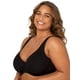thumbnail image 3 of Sujetador Fruit of the Loom Fit for Me, talla grande 42DDD, negro, mujer, 3 of 5