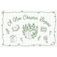 thumbnail image 6 of 6x4FT Green Storybook Baby Shower Backdrop A New Chapter Begins Photography Background Floral Book Bridal Shower Wedding Engagement Bachelorette Party Decorations Banner Photo Booth Props, 6 of 6