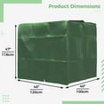 thumbnail image 5 of IBC Tote Cover, 420D Oxford Cloth Sunshade, Outdoor Water Tank Waterproof Cover for 1000L(264Gal) IBC Container, Ton Barrel Protective Hood Cover for Garden Backyard, Green, 5 of 6