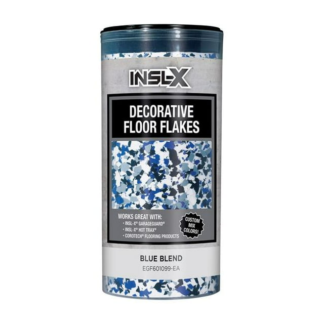 Insl-X 1895283 Flat Blue Blend Decorative Color Flakes & Chips, 10 oz