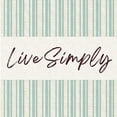 thumbnail image 2 of Lula Bijoux and Company 12x12 Gold Ornate Wood Framed with Double Matting Museum Art Print Titled - Live Simply, 2 of 4