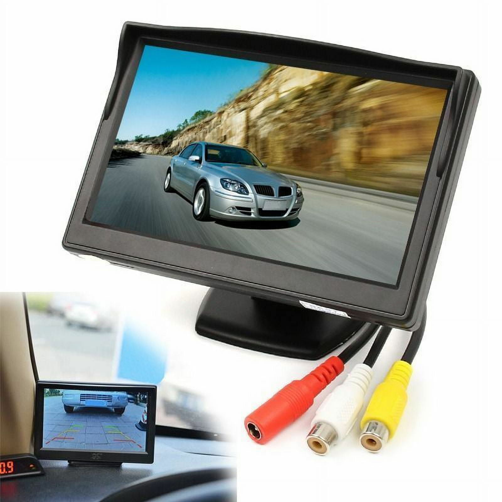 Mini TV 7 Inch HD Monitor 800X480 Portable Car LCD Screens on DVD/CMMB Two  Input for Passenger Cars Trucks