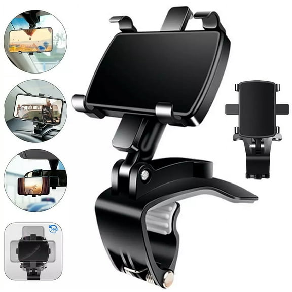 Universal New Car Dashboard Mount 360° Cell Phone Holder Stand Bracket Clips Us