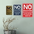 thumbnail image 5 of Portrait Round No Soliciting Do Not Bother Us If We Do Not Know You Sign (Lt Gray) - Medium, 5 of 7