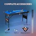 PEXMOR 4.5ft Portable Pool Table, Foldable for Teens & Adults, Indoor