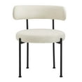 thumbnail image 6 of Modway Albie Boucle Fabric Dining Chairs - Set of 2 in Ivory Black, 6 of 11