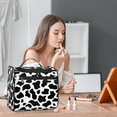 thumbnail image 6 of Herdesigns Cow Print Western Toiletry Bag for Women, Travel Makeup Bag, Waterproof Hanging Cosmetic Organizer for Toiletries & Makeup Essentials, 6 of 7