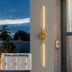 thumbnail image 4 of Pared Metal Minimalista Larga Dimmable 1/2pcs Toque/control Remoto 350 Grados Rotación USB Recargable para Sala Estar, 4 of 9