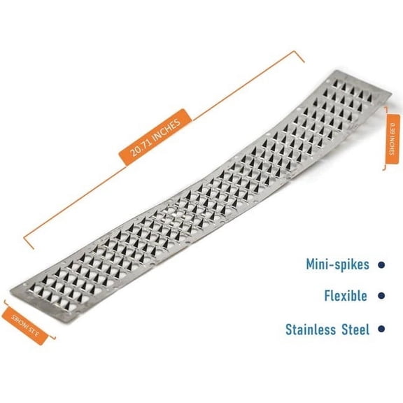 Mini Spikes for Bird and Animal Control, 3" wide, 40" long