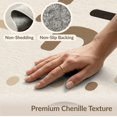 thumbnail image 6 of ODIKA 8'x10' Beige Brown Modern Abstract Geometric Washable Area Rug Contemporary Minimalist Scattered Circles Ovals Non-Shedding, Easy Care, for King Size Bedroom Under Bed, Master Suite, 6 of 7