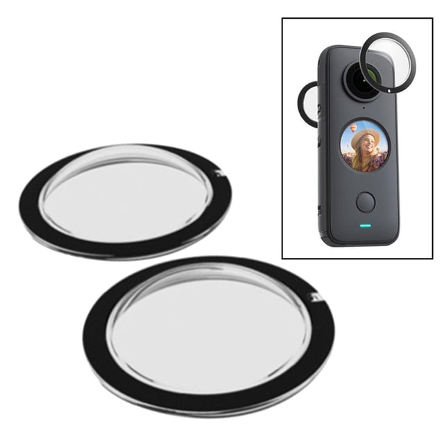 2pcs Lens GuardLens Cubierta protectora, con adhesivos de dos cara, para accesorios de piezas de cámara de acción X2 Hugo Protector de lente