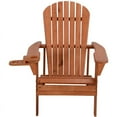 thumbnail image 2 of W Unlimited Earth Patio Adirondack Chair with Cup Holder in Walnut (Set of 4), 2 of 3