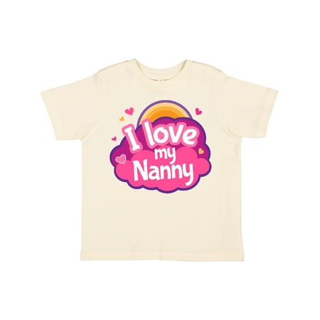 

Inktastic I Love My Nanny Grandchild Gift Toddler Toddler Girl T-Shirt