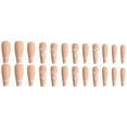 thumbnail image 2 of FCOGIN Long Coffin False Nail, Acrylic Nail, Press on Nail, Orange, Milk Tea, Butterfly, 24 Pieces, 2 of 5