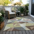 thumbnail image 6 of Addison Rugs Chantille Indoor/Outdoor Transitional Geometric Khaki Washable Rectangle Rug, 10' x 14', 6 of 6