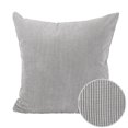 thumbnail image 5 of PiccoCasa Velvet Corn Striped Square Throw Pillow Covers, Grey, 20"x20", 5 of 7