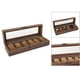 thumbnail image 5 of Caja organizadora de relojes de madera Caja de almacenamiento de relojes para hombres Estuche de exhibición de relojes de madera para 6 cuadrícula, 5 of 9