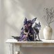 thumbnail image 4 of Decoración navideña acrílica para mesa, invierno nevado con hada y lobo en la noria, magnífico reno de Papá Noel y decoración de trineo., 4 of 4