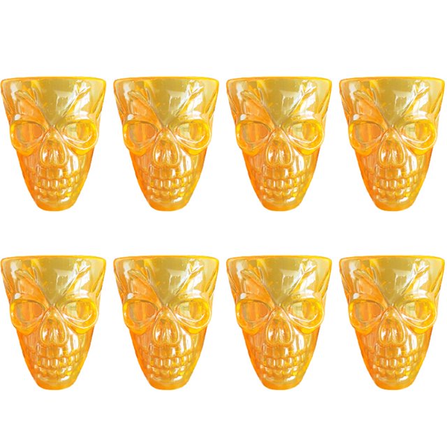Copa de vino de plástico de 8 piezas para Halloween, vaso de agua para beber, decoración de escritorio, suministros para fiestas, Bar, copa de bebida, decoración de copa de vino de Halloween