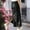 Black, variant on Women's Sparkly Sequin Midi Skirt Elastic High Waist Loose Split Hem Long formal Skirt Glitter Evening Cocktail Party Club Casual Maxi Skirt White
