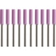thumbnail image 1 of Juego de 20 piedras cilíndricas de 4 mm de color morado y plateado de primera calidad para afilar cadenas, 1 of 4