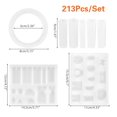 thumbnail image 3 of DIY Silicone Earring Pendant Mold Jewelry Resin Mould Kit Casting Craft Tool Set, 3 of 17