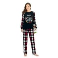 thumbnail image 3 of Ihaphap Family Christmas Matching Pajamas 2025 Christmas Crew Black Pajamas Set, 9-10Y-Kid, 3 of 6
