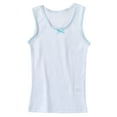 thumbnail image 3 of Girls Ultra Soft 100% Cotton Tagless Tank Undershirts 4-Pack - White - Size 6/7, 3 of 6