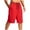 Red, variant on Mlzmgr Basketball Shorts for Men Elastic Waist Loose Fitted Breathable Mens Shorts Workout Gym Short Pants