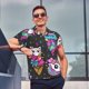 thumbnail image 4 of Balery Cat Icecream Camisa Polo de Hombre con Estampado, de Manga Corta y Tejido Medio, Camisa Tipo Golf Polo-Medium, 4 of 6
