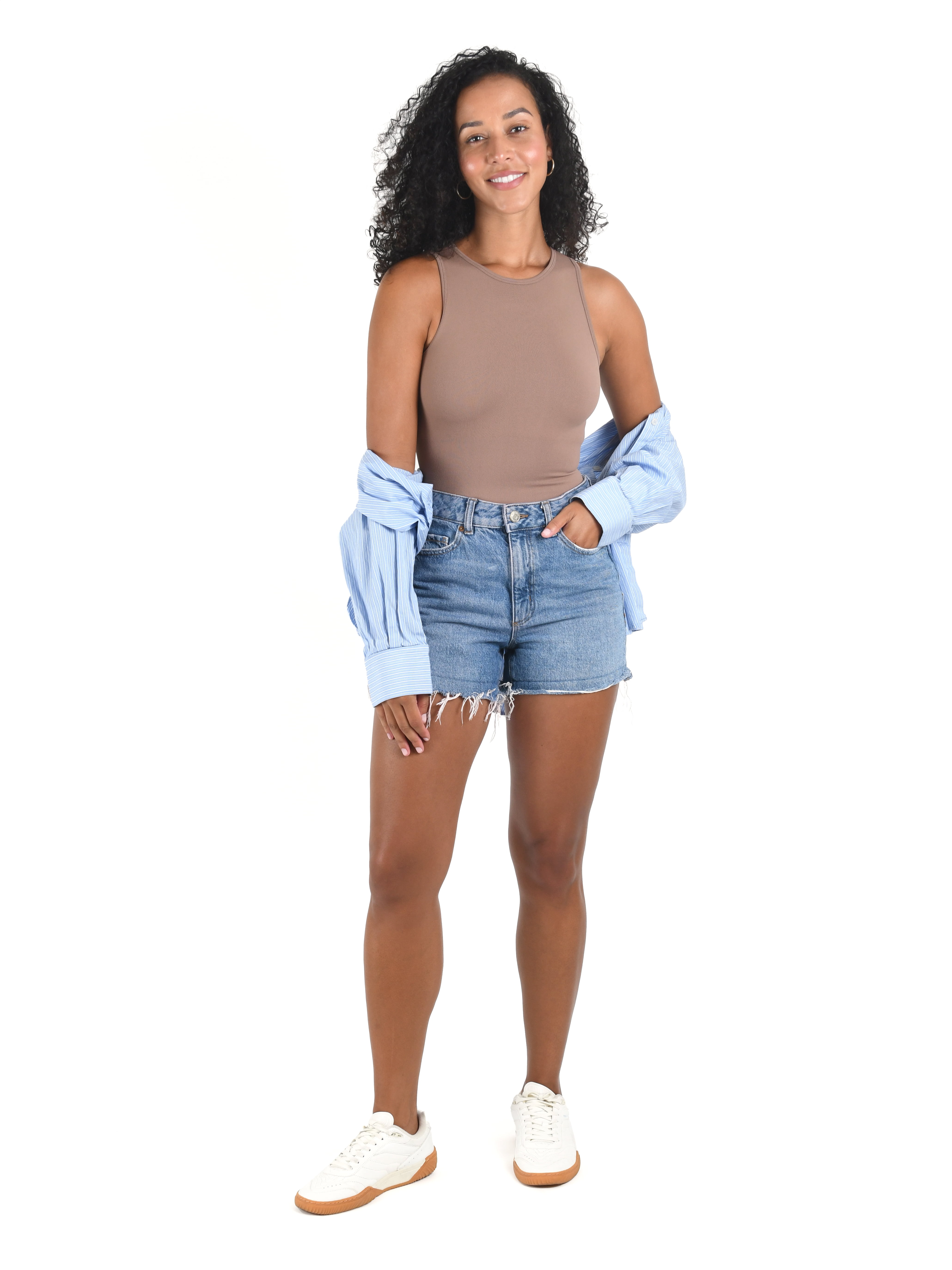 Joyspun Women's Seamless Slimming High Neck Bodysuit, 2-Pack, Sizes XS-XXXL