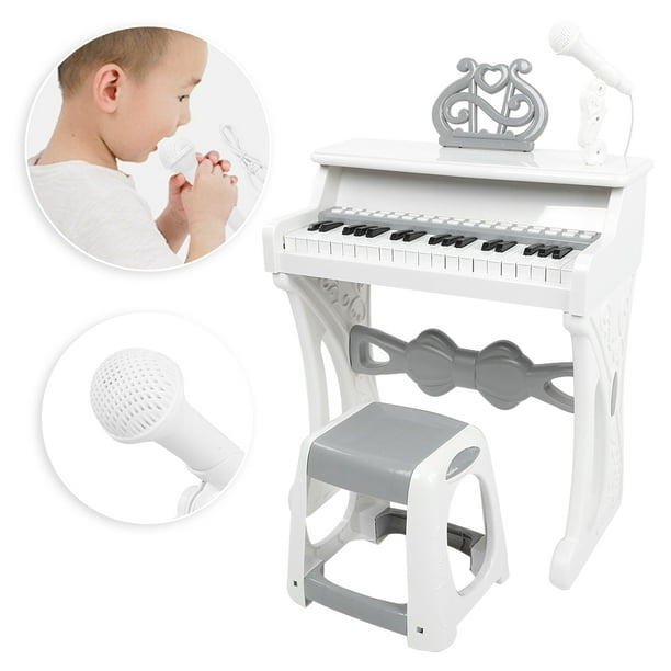 Jouet De Piano, Jouet De Musique Cadeaux Pour Filles Jouet D'apprentissage  Du Piano, Pour Enfants Bébé Blanc 