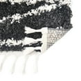 thumbnail image 6 of Rugs.com Serenity Shag Collection Rug – 10' x 14' Black And White Shag Rug Perfect For Living Rooms, Large Dining Rooms, Open Floorplans, 6 of 6
