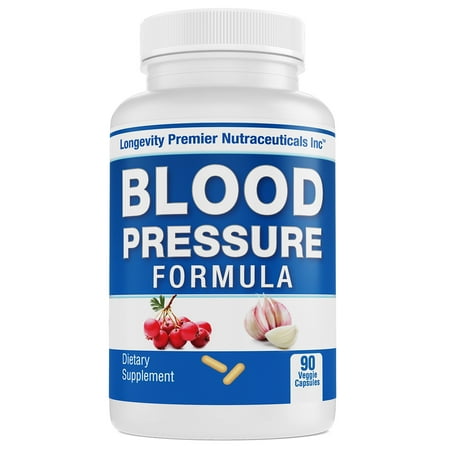 Longevity Blood Pressure Formula - Clinically formulated - With Hawthorn & 15+ all natural (Best Home Remedy For High Blood Pressure)