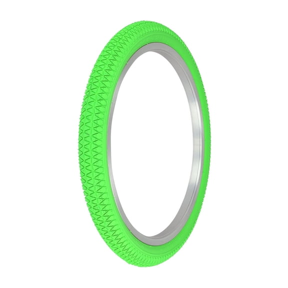 PRO  BMX Tread Bicycle Tire 20 x 1.95, for Bikes, Various Colors (Green)