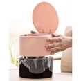 thumbnail image 5 of Simple Small Trash can Plastic Press Trash can with lid Trash can Desktop Small Trash can for Home use Practical (Blue), 5 of 7